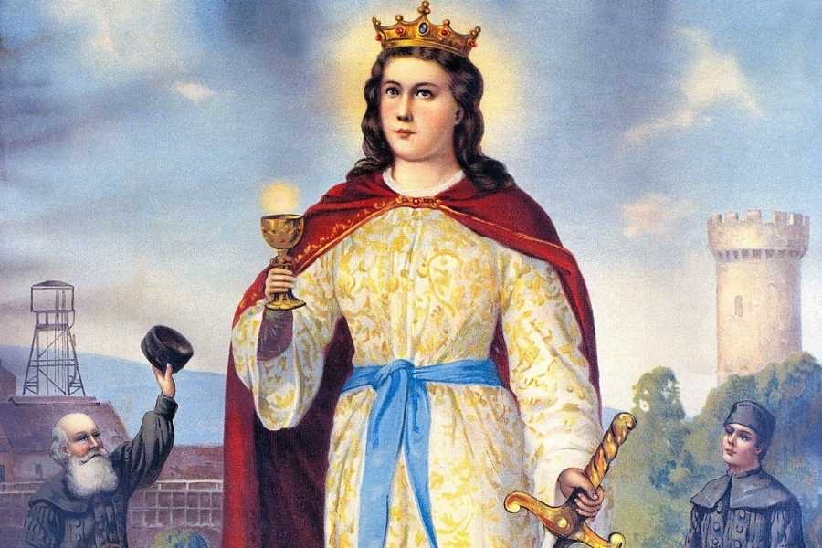 Święta Barbara czuwająca nad górnikami